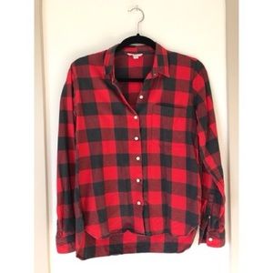 Red and Buffalo Check Button Down